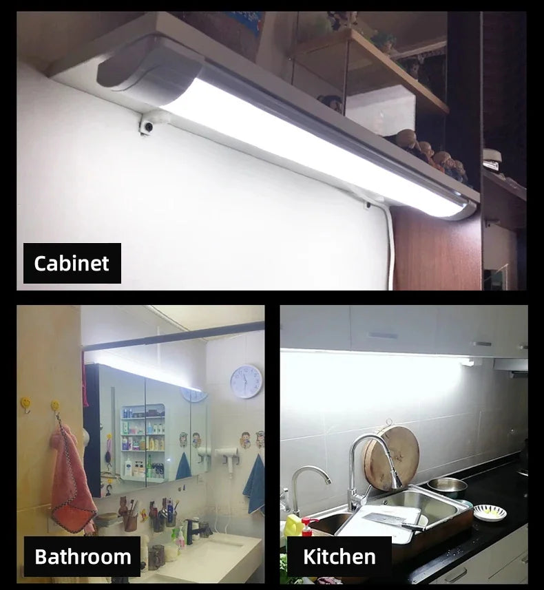 Led Tube Bar LED Wall Lamp Under Cabinet Light 10W 20W Ultra Thin Home Bedroom Kitchen Closet Indoor Wall Light Lighting 110V