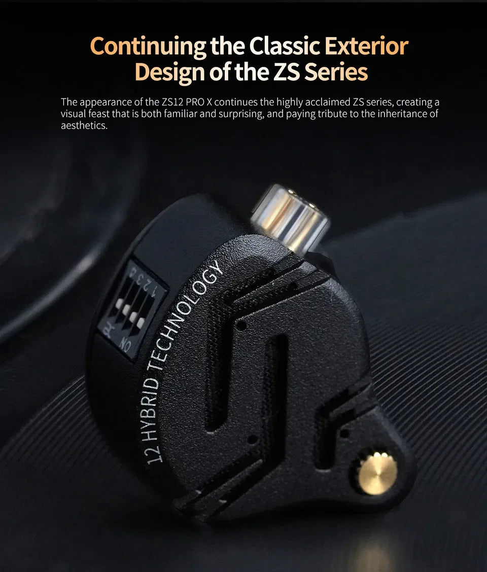 Tidesmit 1DD+5BA Hybrid In-Ear Monitors | HiFi Bass Wired Earphones Tidesmit