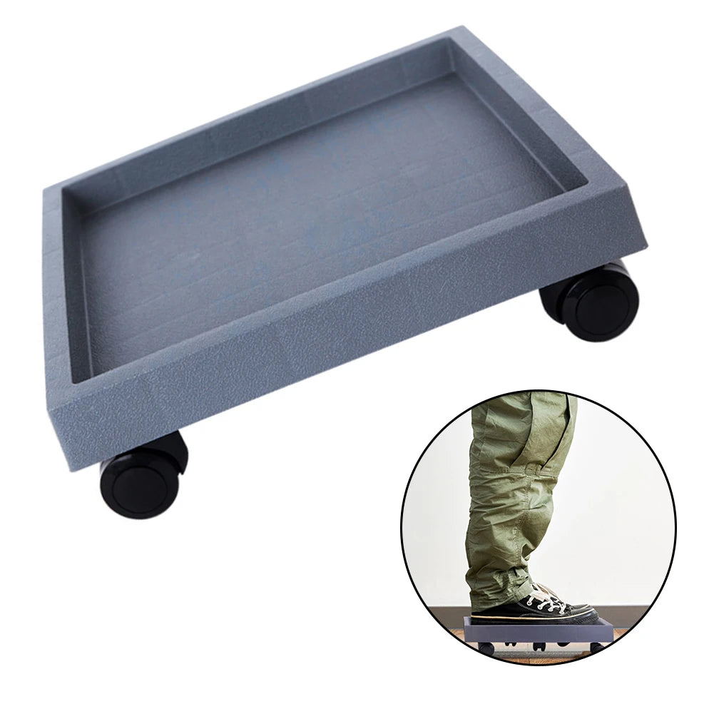 Industrial Design Outdoor Gardening Movable Wheel Tray Plant Container Tray Does Not Scratch Floor Maneuverability