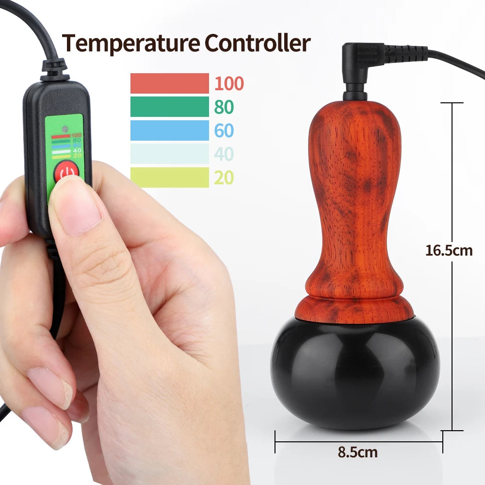 Electric Bianstone Warming Massage Tool - Heated Deep Tissue Guasha Ball Back Massage Instrument Tidesmit