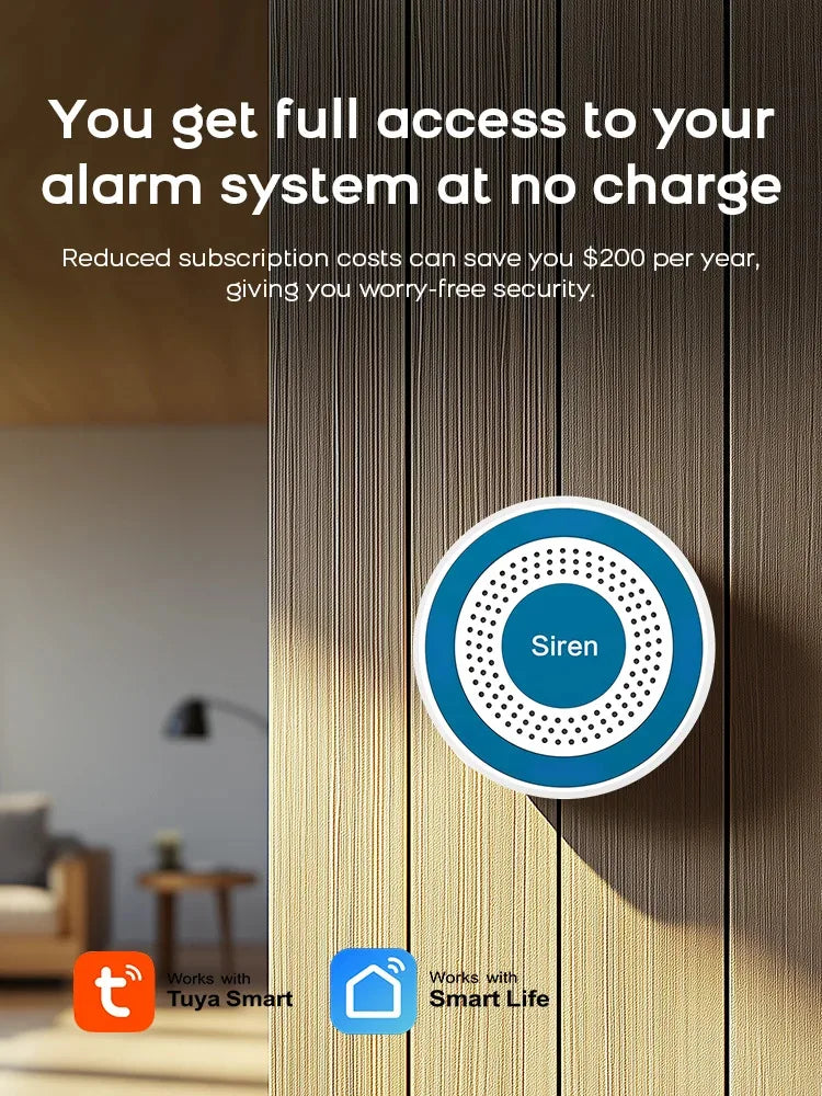 WiFi Home Alarm System with Alexa Voice Control and App Automation Tidesmit
