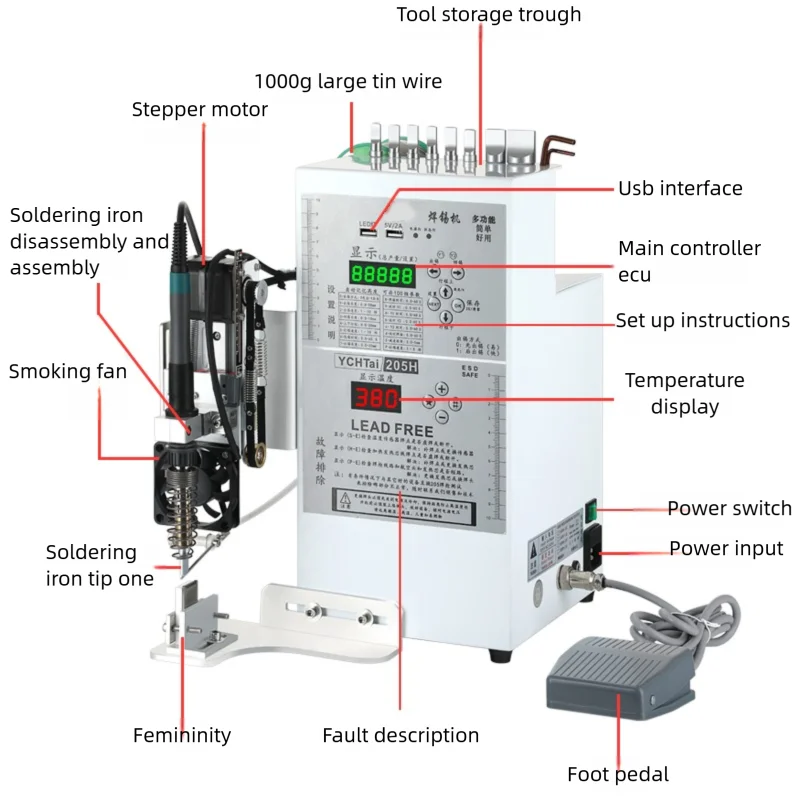 Tidesmit Precision Spot Welding Station 150W-200W for Electronics Repair Tidesmit