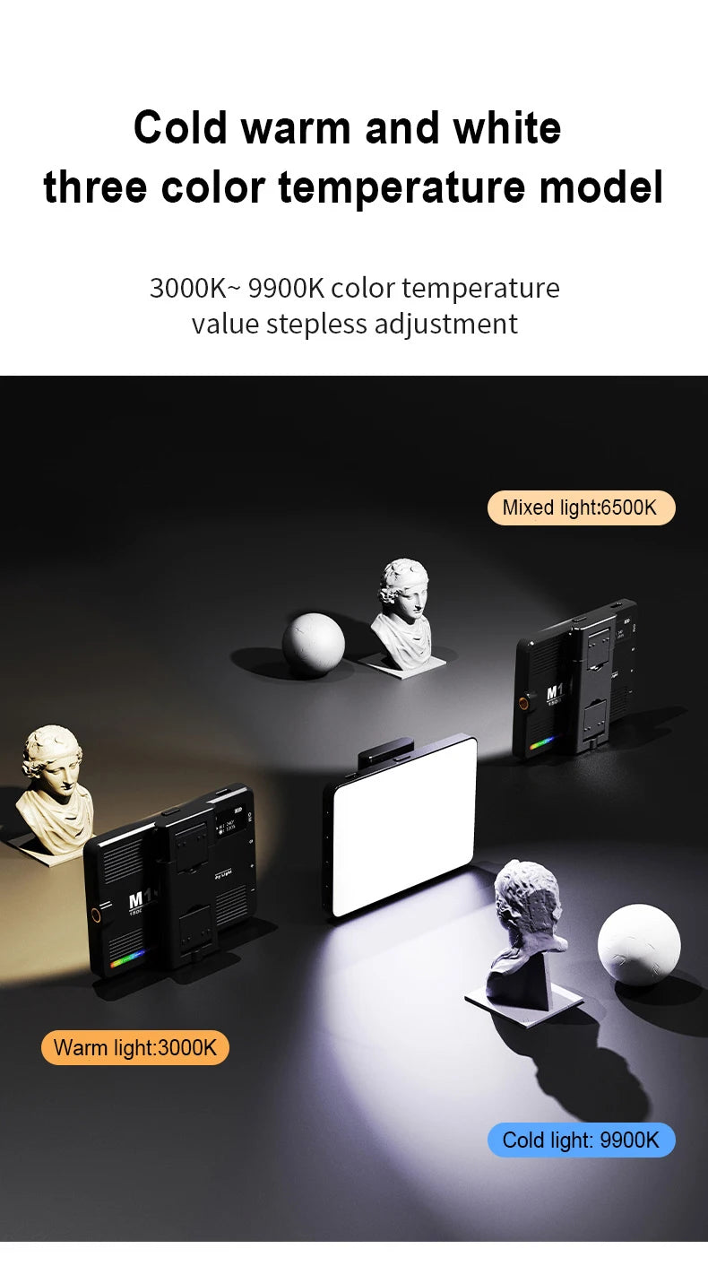 Smartphone Selfie Light with 72 LEDs - M15 Portable Content Lighting Tidesmit