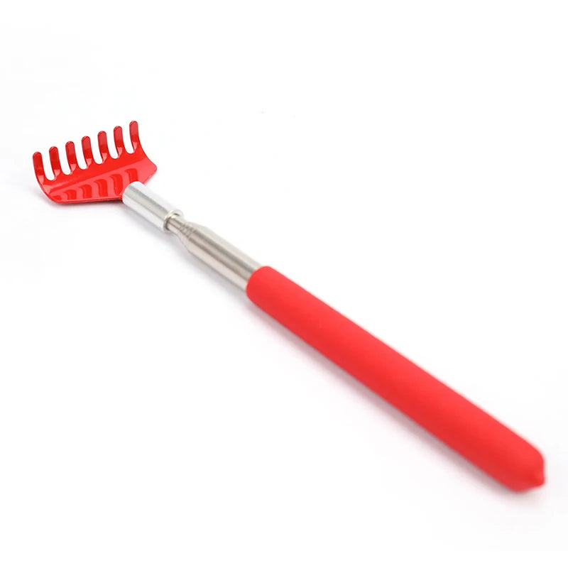 Telescopic Back Scratcher | Stainless Steel Claw | Tidesmit Back Massage Instrument Red Tidesmit