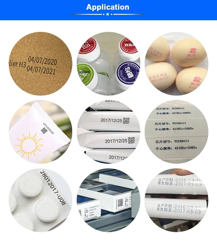 Printed batch number and QR-code labels on product samples