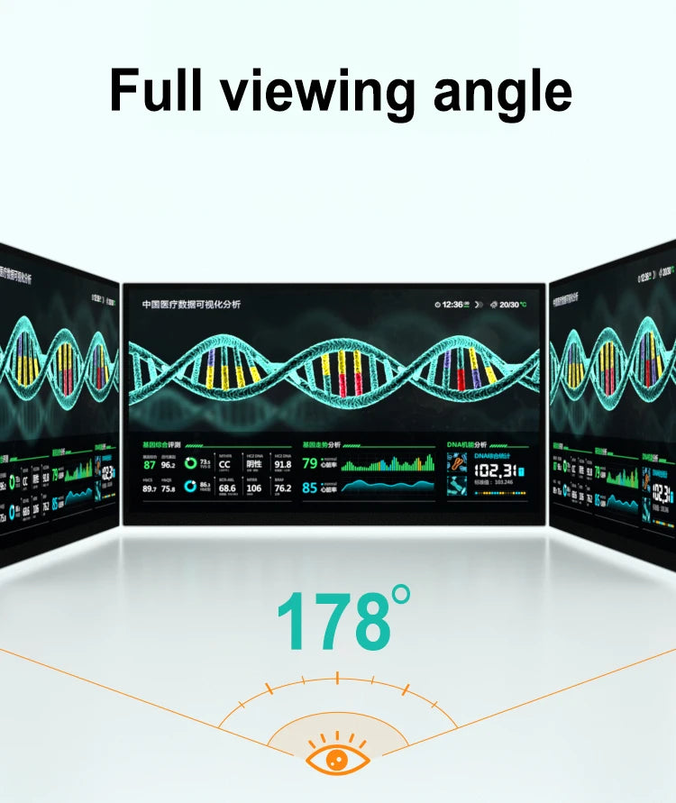 18.5'' 1080p 400nits VESA Mount Medical Grade Portable Monitor Touch Screen for Medical Equipment Fetal Detector Metal Frame