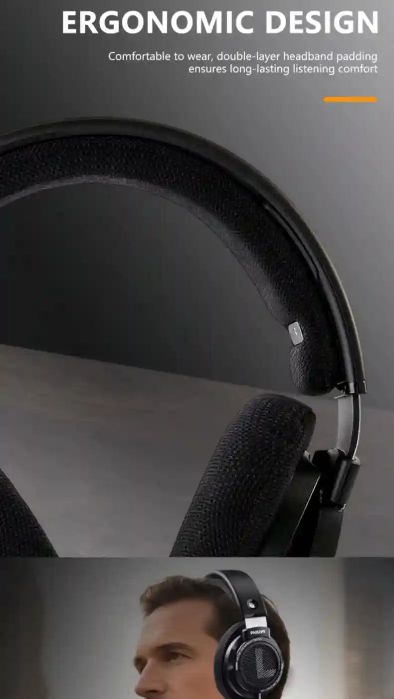 Wired HiFi Over-Ear Studio Monitor Headphones - Precision Sound Black Tidesmit