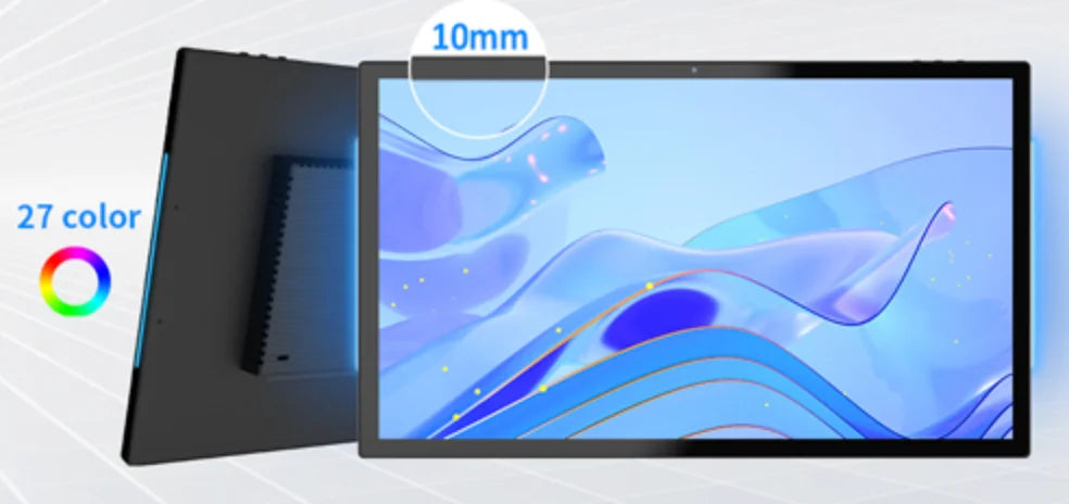 2026 New Slim Edge 15.6" Android POE Tablet Wall Mount Smart Home Control Panel With LED Lights IPS Touch Screen Display