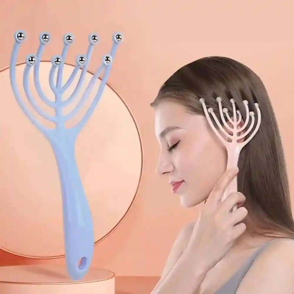 Head Scalp Massager with Steel Ball Rollers for Tension Relief Massage Roller Tidesmit