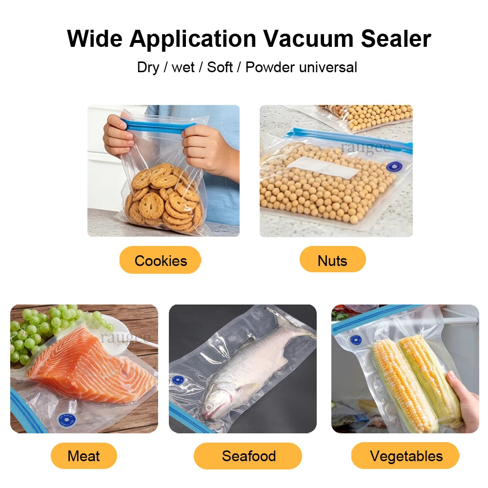 Vacuum Sealer Pump Rechargeable Automatic Sealing Machine Handheld Electric Air Pump Food Reusable Vacuum Sealer Packaging Bags
