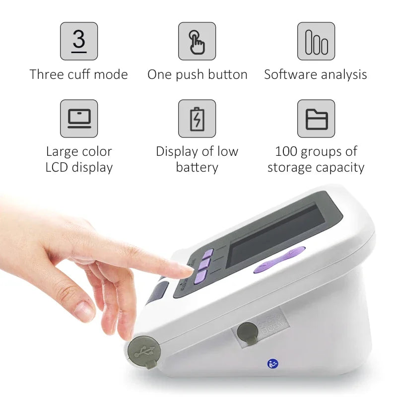 CONTEC08A Vet Use Electronic Sphygmomanometer Digital Blood Pressure Veterinary Vet Use Monitor Pets Dog Cat Horse Etc