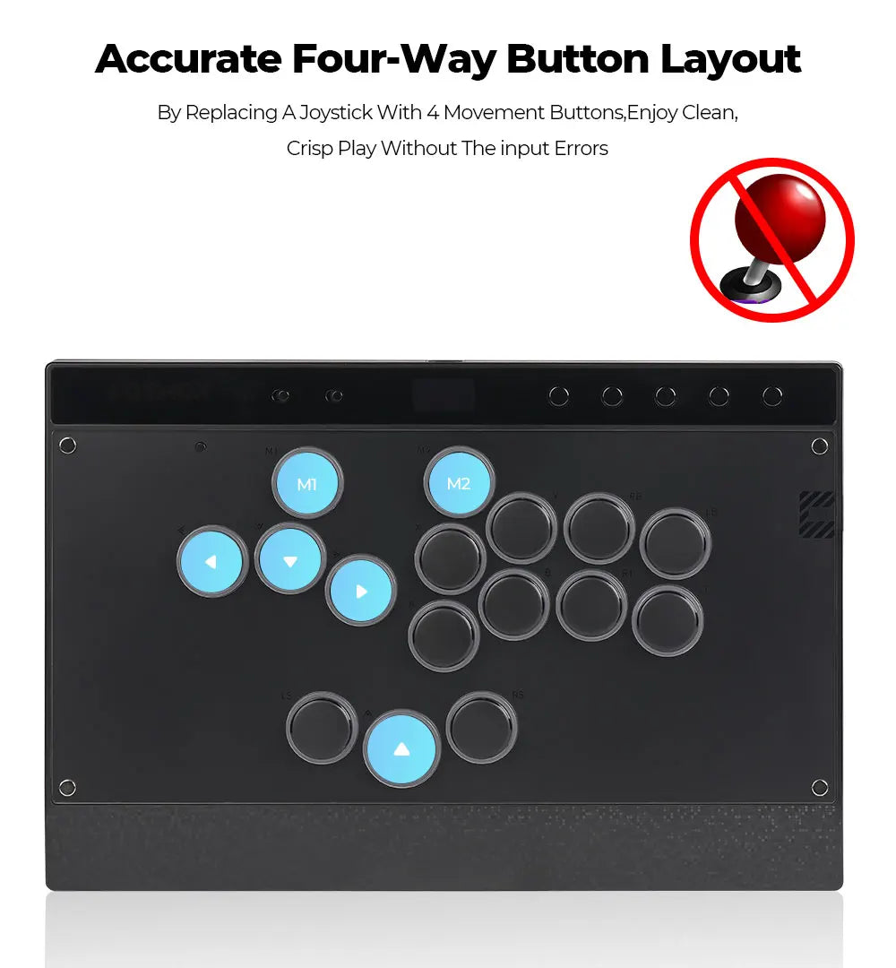 Haute42 C16 Magnetic Leverless Hitbox Controller Stickless Arcade Controller Keyboard For PC/ PS5/PS4 Hitbox Fighting Stick
