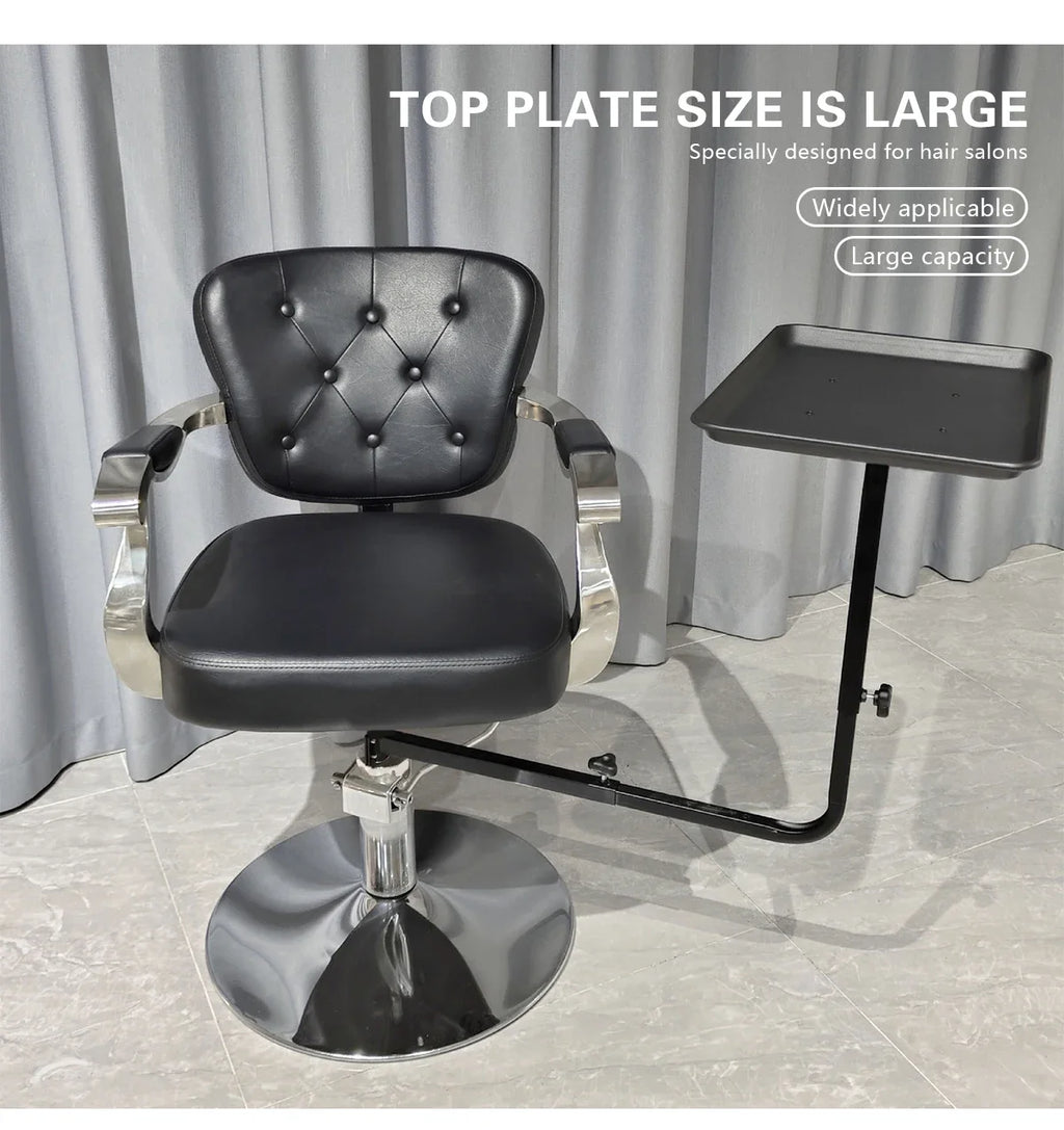 Salon Chair Tray 360 Rotation - Adjustable Black Storage Tray Massage Chairs Tidesmit