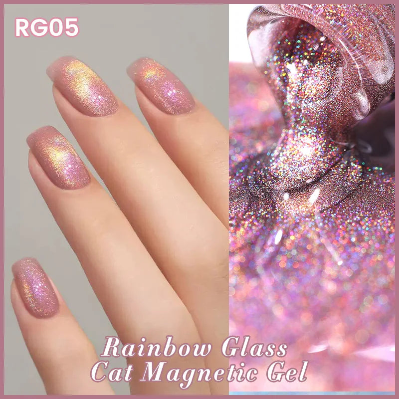 9D Cat Eye Gel Polish Magnetic UV LED Varnish for Professional Manicure Permanent Makeup Machines RG05-10ml Tidesmit
