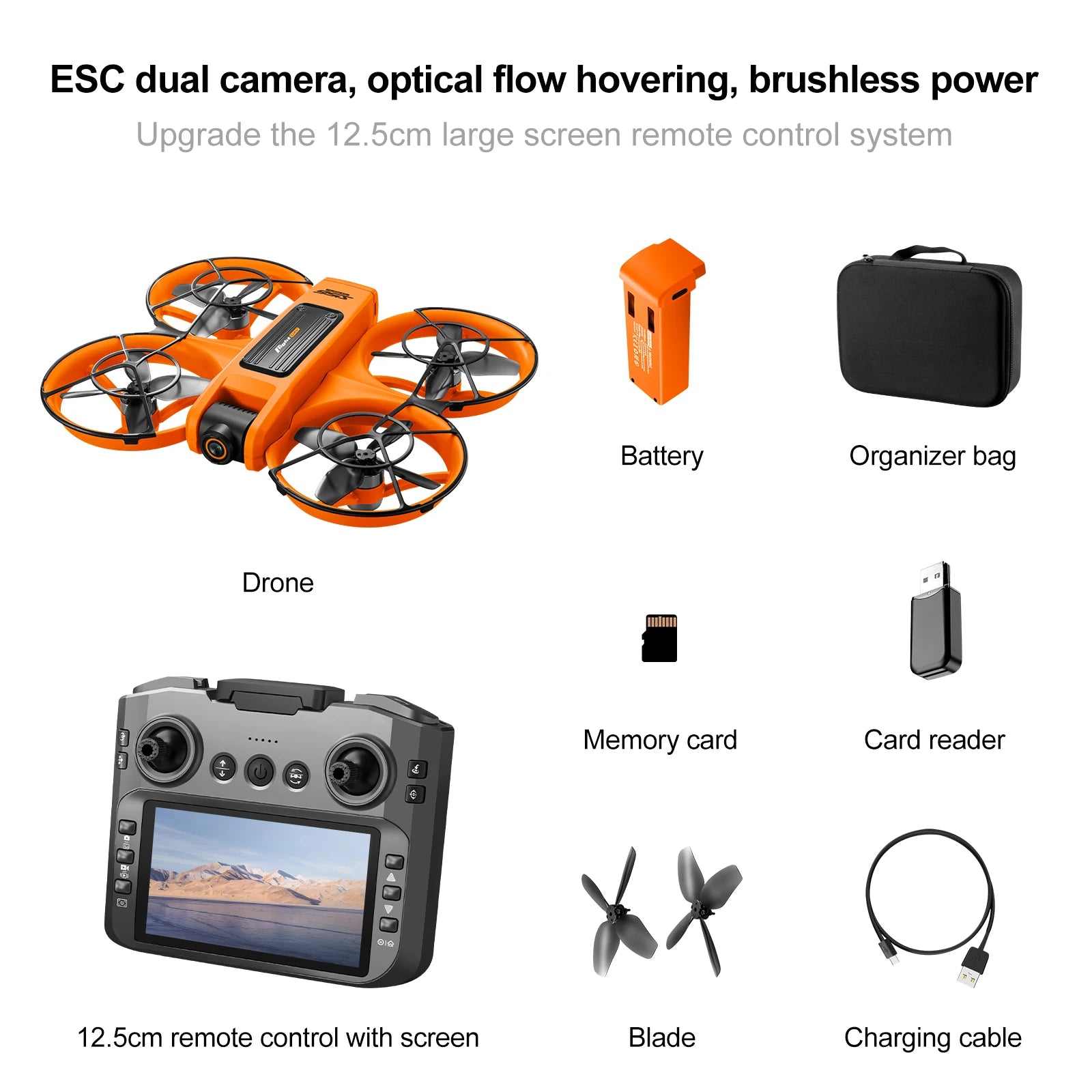 Tidesmit S156 GPS Drone with 8K HD Camera & Obstacle Avoidance S156-ORANGE-1B Tidesmit