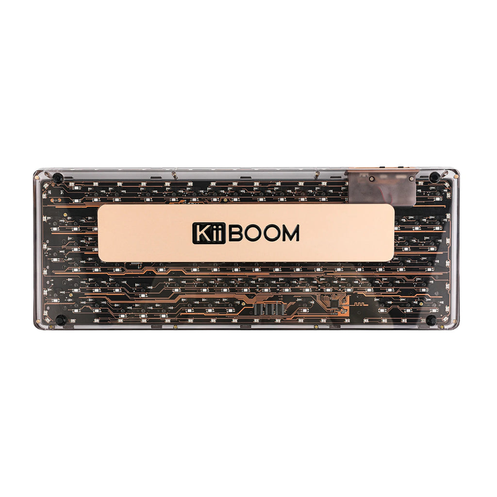 KiiBOOM Phantom 98 98-key Hot-swappable Wired/Bluetooth5.0/2.4GHz Wireless Acrylic Gasket Mechanical Keyboard