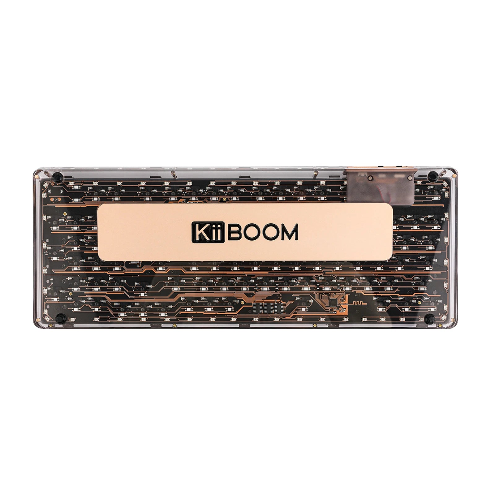 KiiBOOM Phantom 98 98-key Hot-swappable Wired/Bluetooth5.0/2.4GHz Wireless Acrylic Gasket Mechanical Keyboard