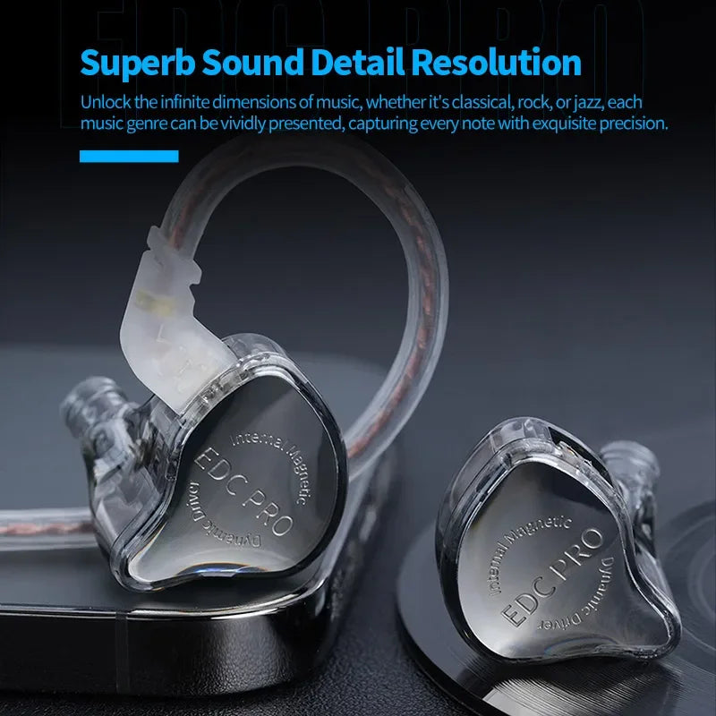 Wired In-Ear Monitors Dynamic Driver Detachable Cable by Tidesmit Tidesmit
