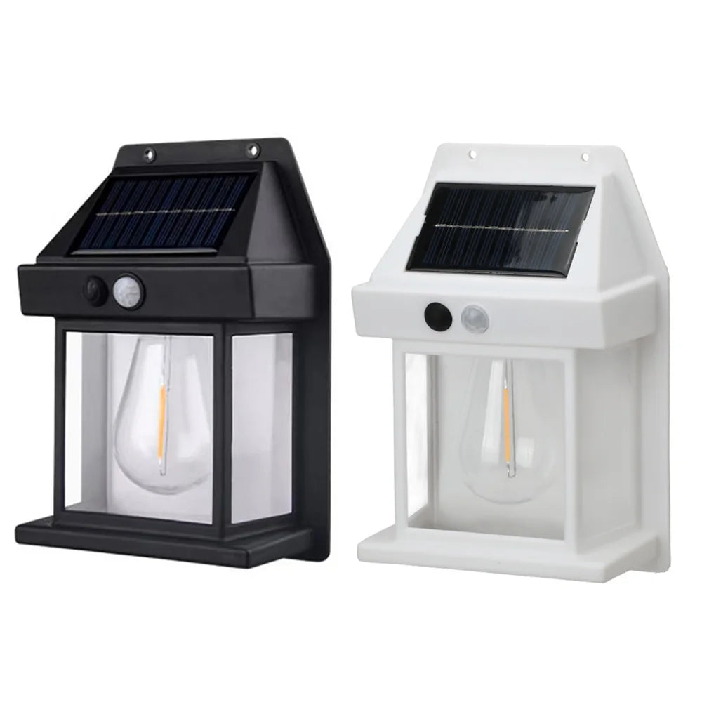 Solar Wall Light Outdoor Waterproof Motion Sensor Lamp Garden Decor Light for Porch Pathway Patio Yard Decorative Lighting
