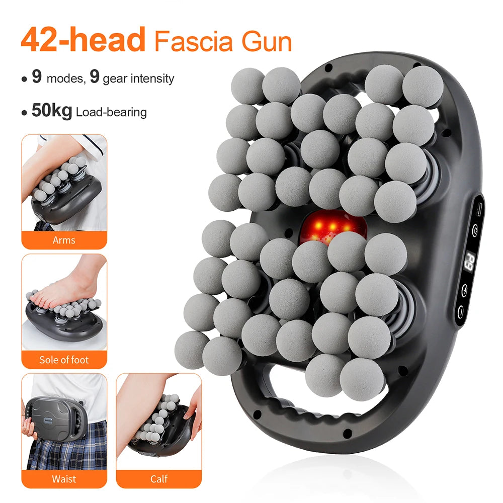 Deep Tissue Massage Gun with 99 Speed Settings and Heat Therapy Back Massage Instrument Tidesmit