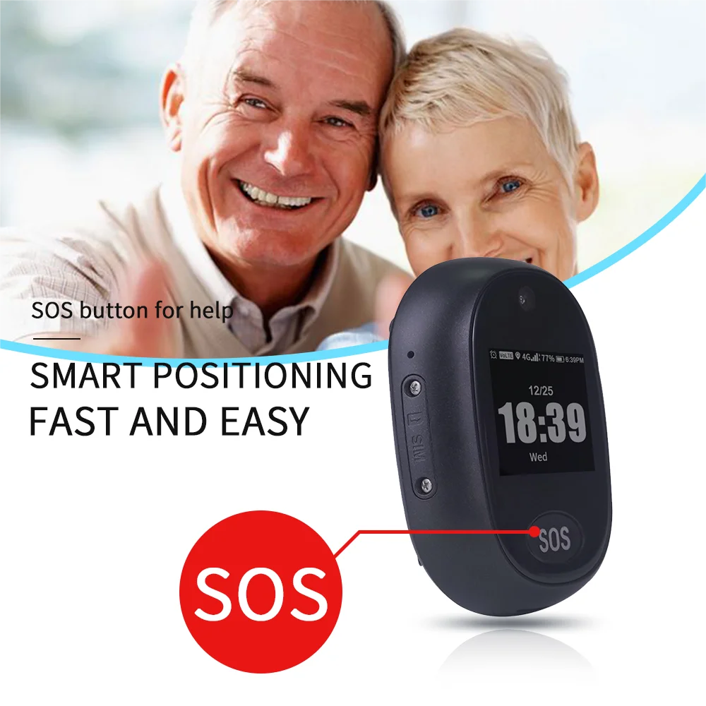 2026 Elder 4G Smart Watch V45 Touch GPS Tracker WIFI SOS GPS Tracking Pendant  gps Tracker Alarm Talking Clock IP 67 Waterproof