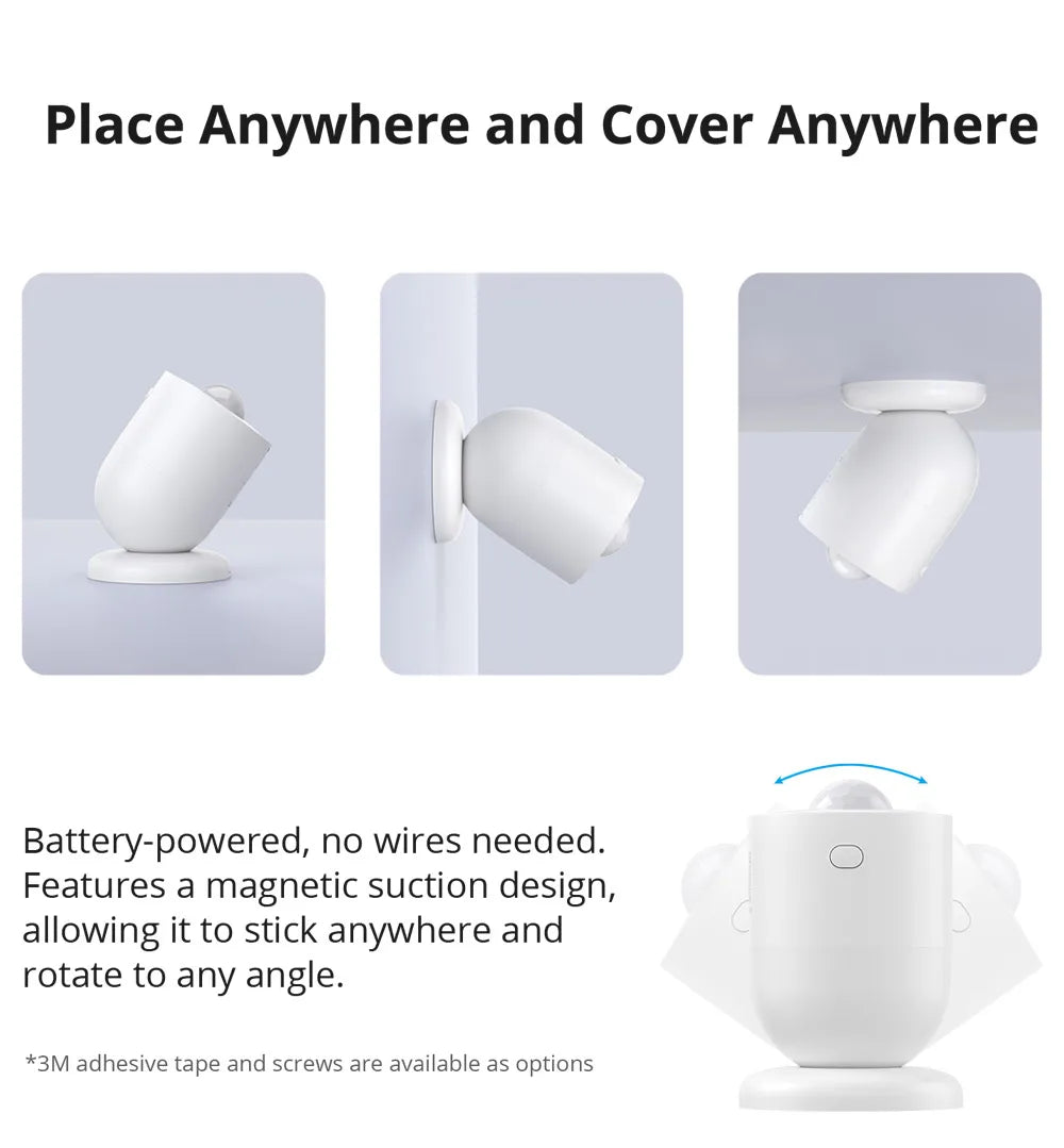 SONOFF SNZB-03P ZigBee Motion Sensor Smart Light Detection Motion Trigger Alarm Work with ZBBridge via EWeLink APP Alexa Google