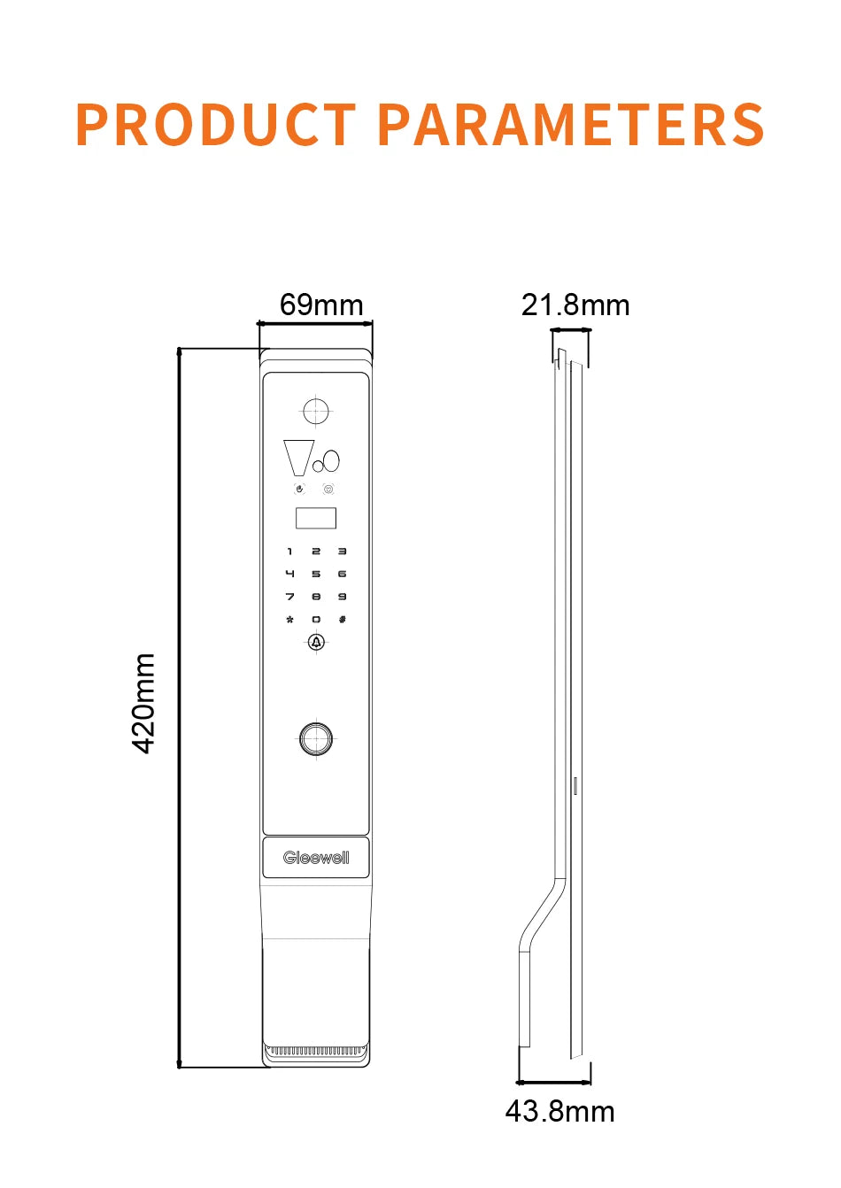 3D Palmar Vein Smart Door Lock Tuya U Smart Go Security Camera Intelligent Biometric Fingerprint And Face Recognition Smart Lock