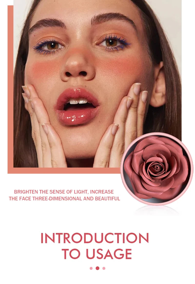 Tidesmit matte petal blush and highgloss contouring cream palette for sculpted face makeup texture detail