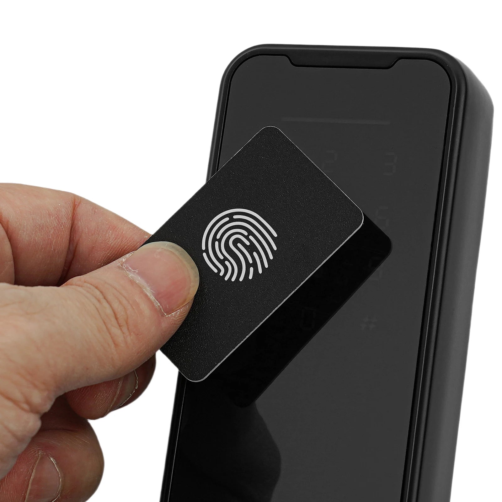 Smart Door Lock Fingerprint Password WiFi TUYA APP Electronic Keypad Lock with 180° Rotatable Handle 50 Fingerprints 100 Passwords Capacity Aluminum Alloy for Home Hotel Office Indoor Outdoor