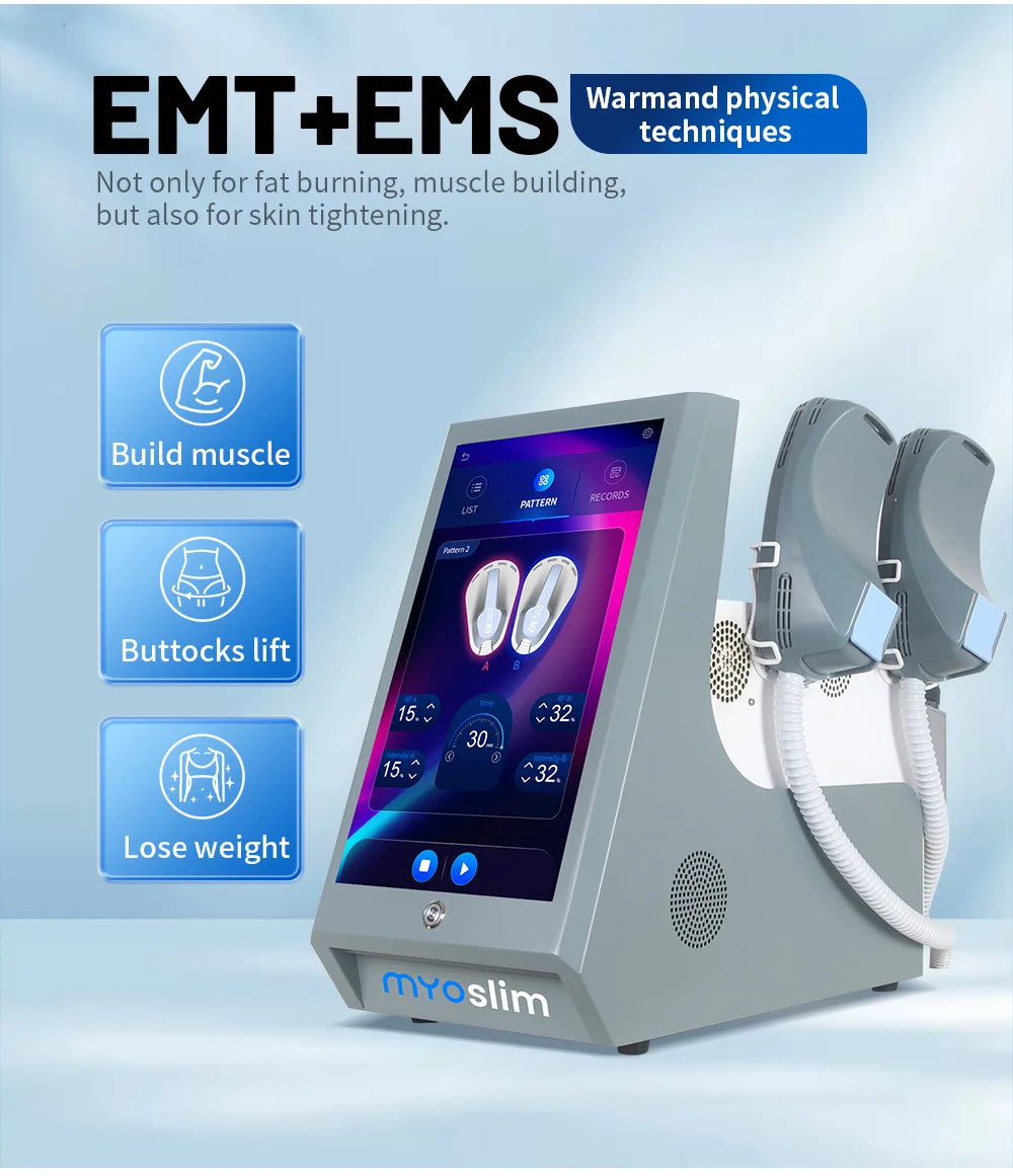 Portable EMS Muscle Stimulator RF Body Sculpting Device 6500W Relaxation Treatment Tidesmit