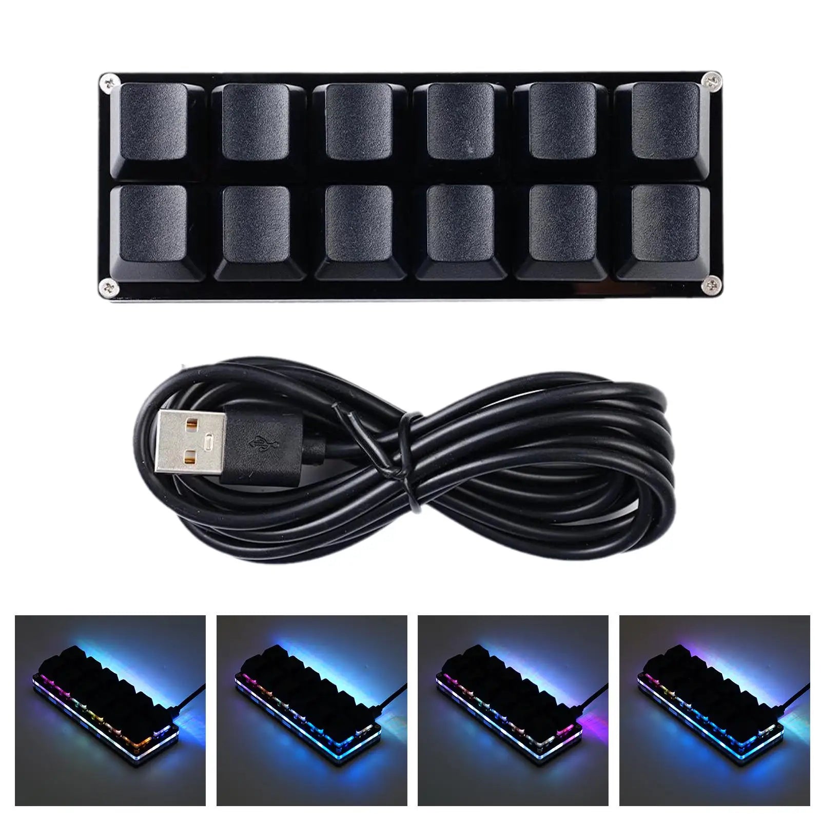 Mini USB Custom Mechanical Keyboard 2/4/6/7/8/9/12/16/24 Keys Gaming Keyboard Sayo Device Shortcut Programmable Keypad Keys New