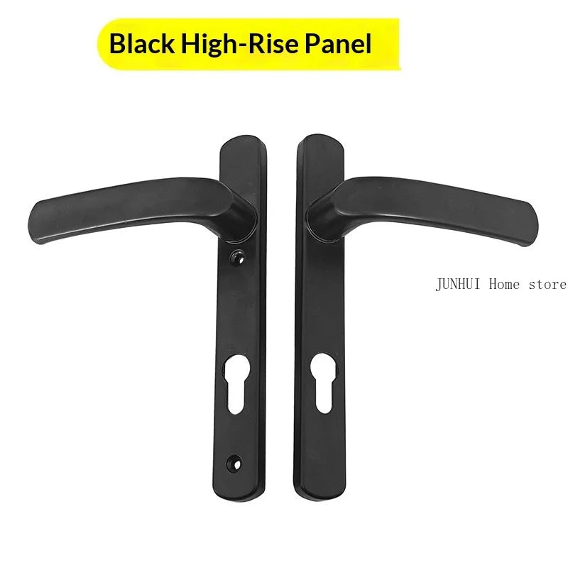Thermal‑Break Aluminum Swing Door Ultra‑Thin Handle Lock for Aluminum Alloy Double Door Diamond‑Mesh Screen Door Hardware