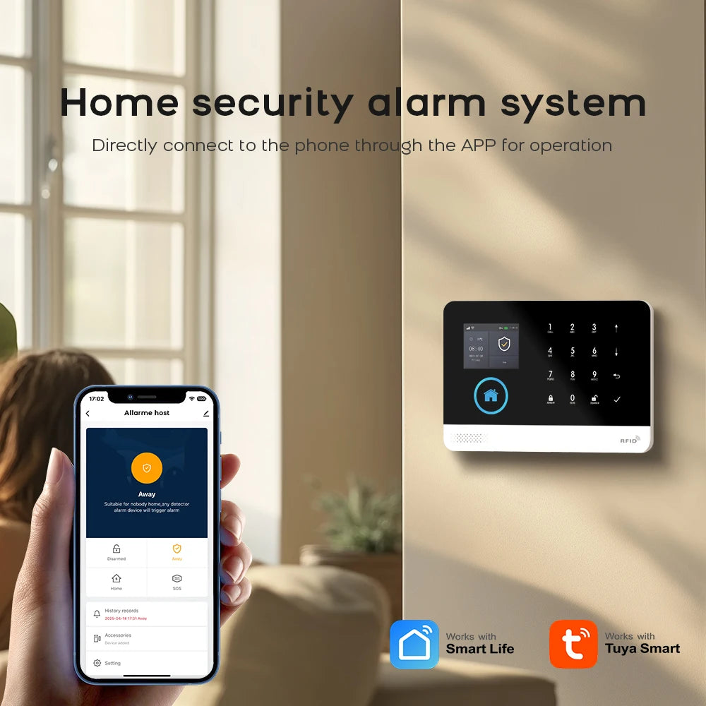 Wireless Home Security Alarm System WiFi GSM Smart Kit by Tidesmit Tidesmit