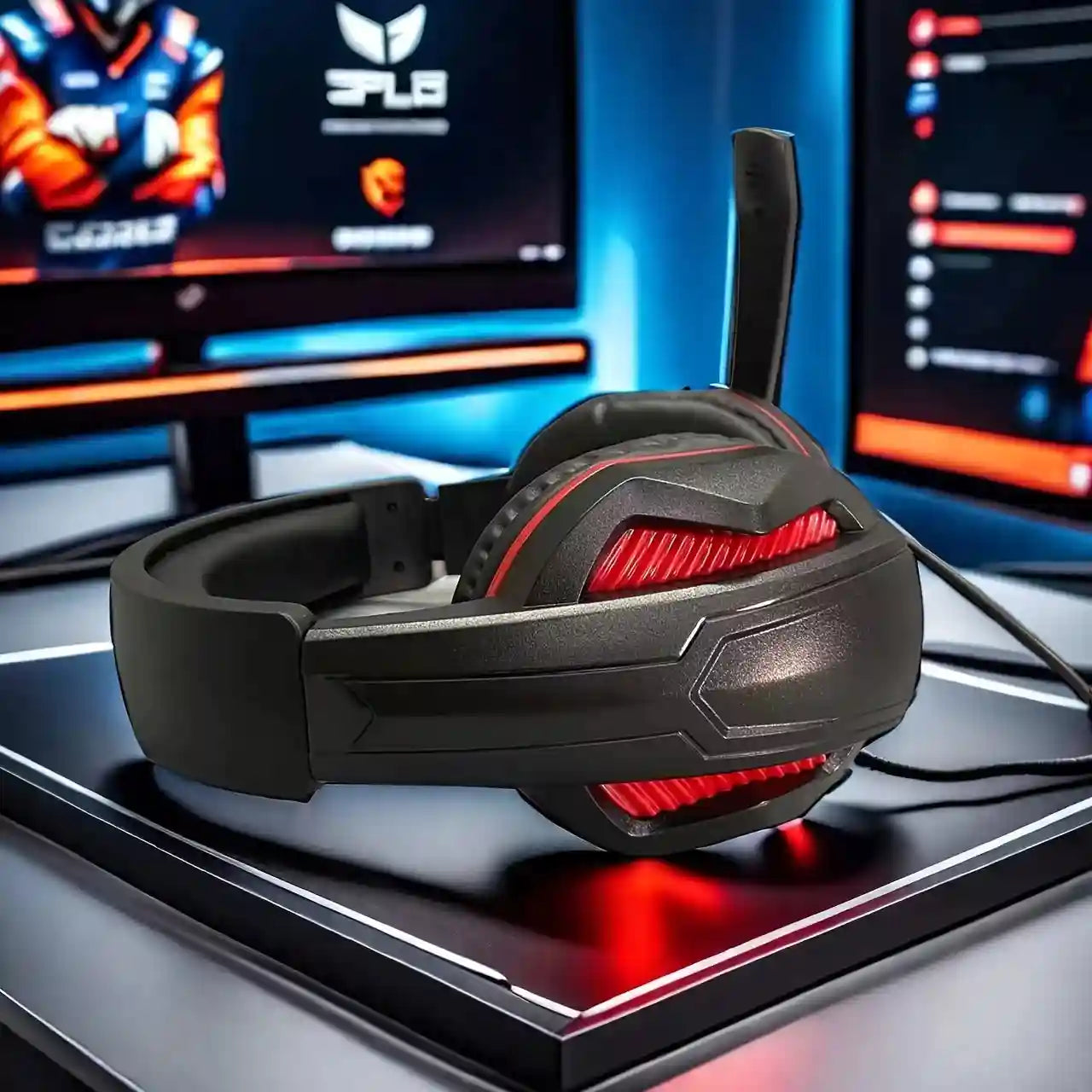 Gaming Headset with Mic | Deep Bass Over-Ear Wired Audio by Tidesmit Tidesmit