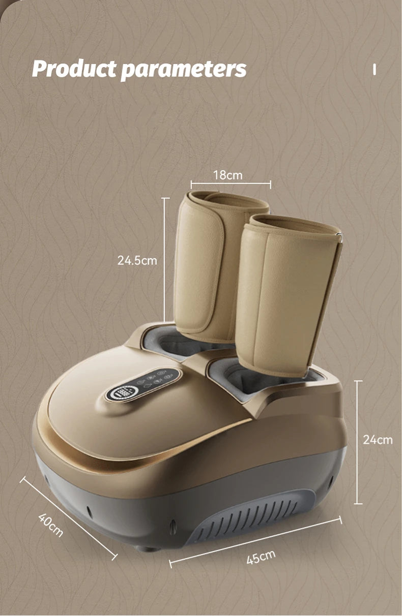 Electric Foot Massager with Heat and Airbag Shiatsu - Tidesmit Z12 Relaxation Treatment Tidesmit