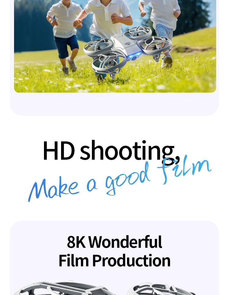 Mini 4K Camera Drone – Foldable Quadcopter for Beginners with GPS Tidesmit