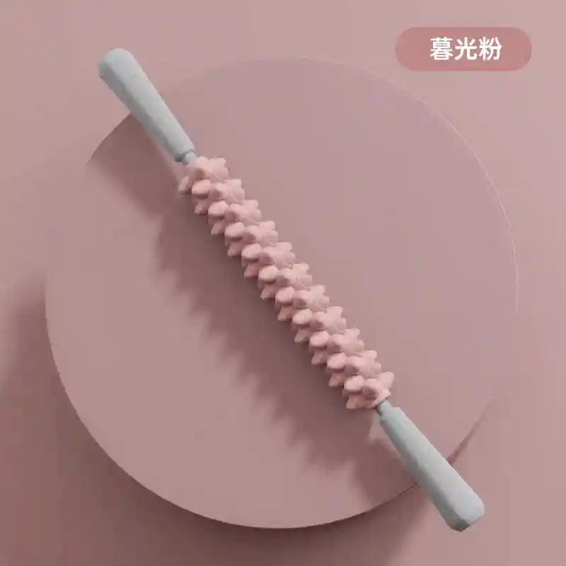 Massage Roller Stick for Deep Muscle Relief | Tidesmit Ergonomic Tool Massage Roller pink-opp Tidesmit