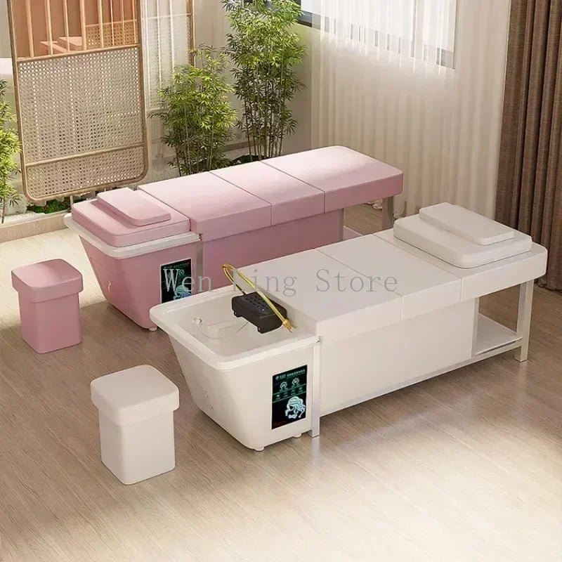 Head Spa Shampoo Chair with Water Tank - Reclining Salon Wellness Bed Massage Chairs Tidesmit