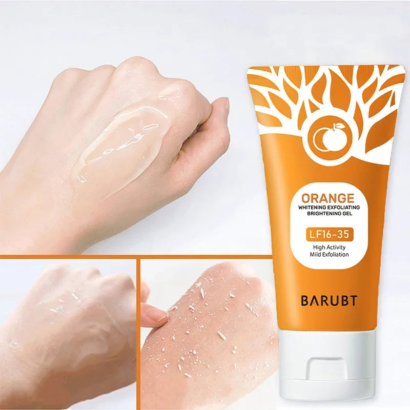 Orange Exfoliating Gel 50g | Gentle Natural Face & Body Cleanser Scrubs Treatments Tidesmit