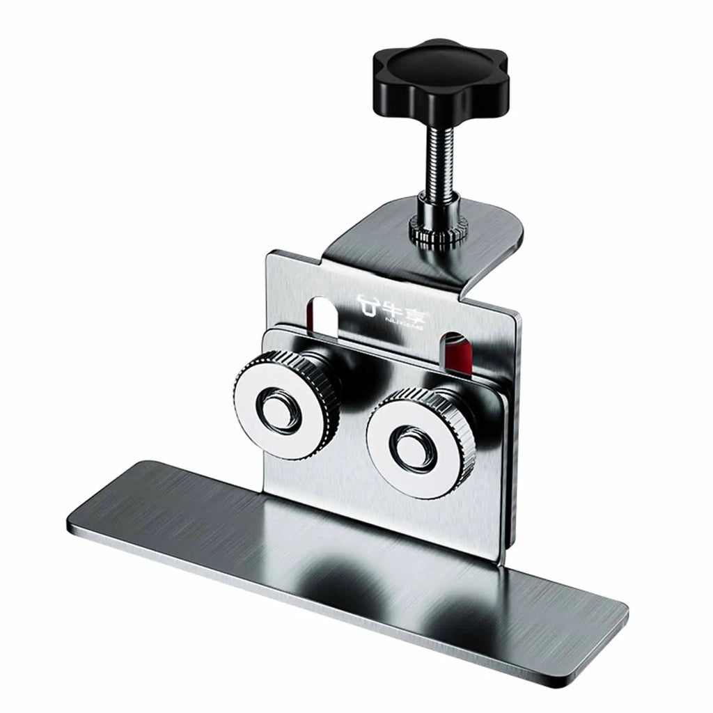 Stainless Steel Cabinet Door Installation Locator Adjustable Woodworking Auxiliary Tools Mounting Jig Hidden Door Mount Support