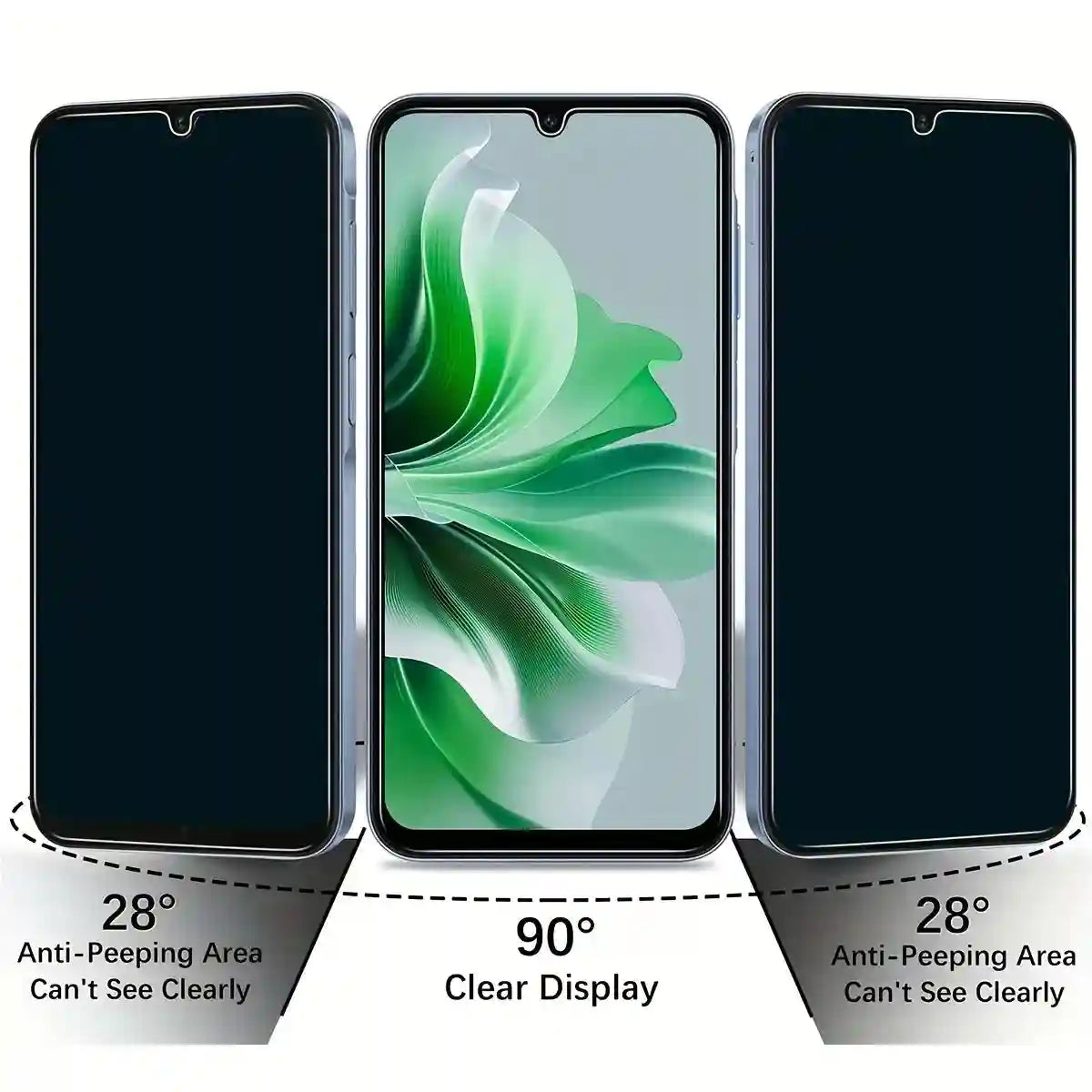 Privacy Screen Protector for Samsung A36 5G - Anti-Spy Tempered Glass AE Tidesmit