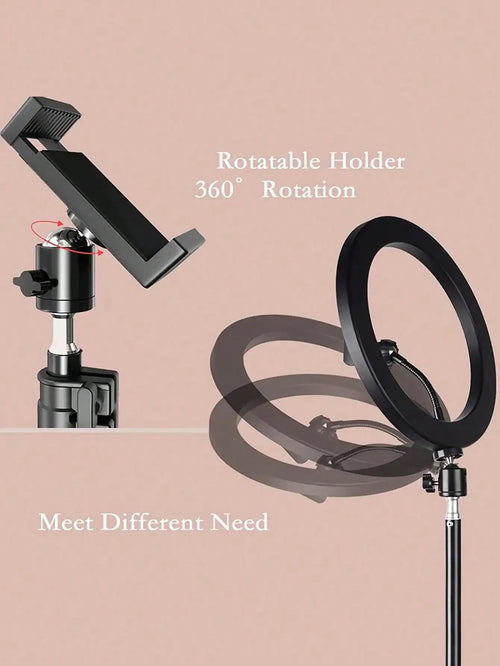 10-Inch LED Ring Light with Tripod Stand - Adjustable Color Temp Tidesmit