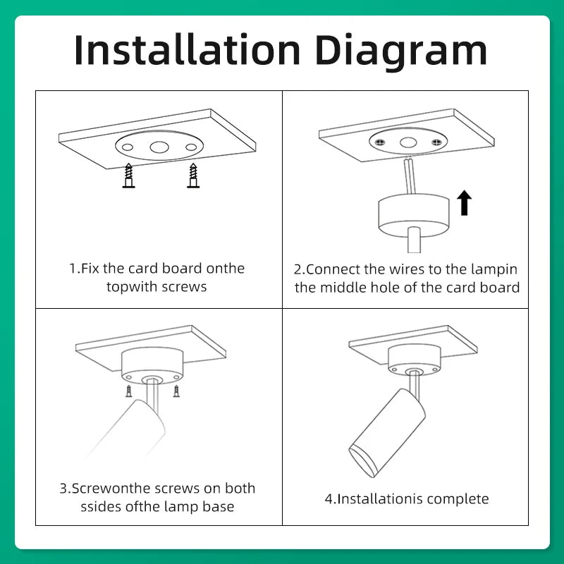 Led Spotlights 85-265V Led Downlight Surface Mounted Spot Lamps Tricolor Indoor Lighting Fixture for Living Room Bedroom Kitchen