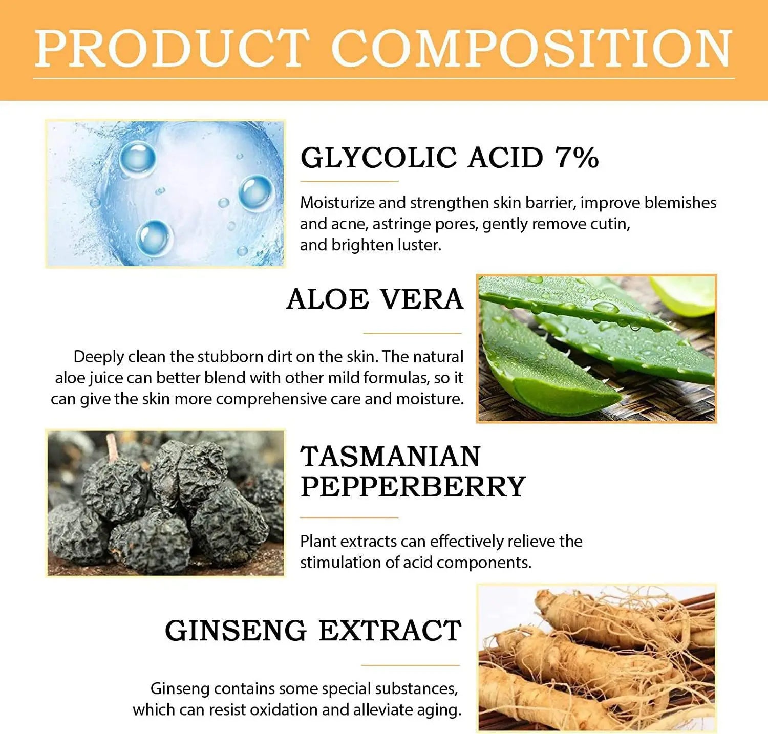 Tidesmit 7% Glycolic Acid toning solution texture close-up for acne treatment and skin rejuvenation