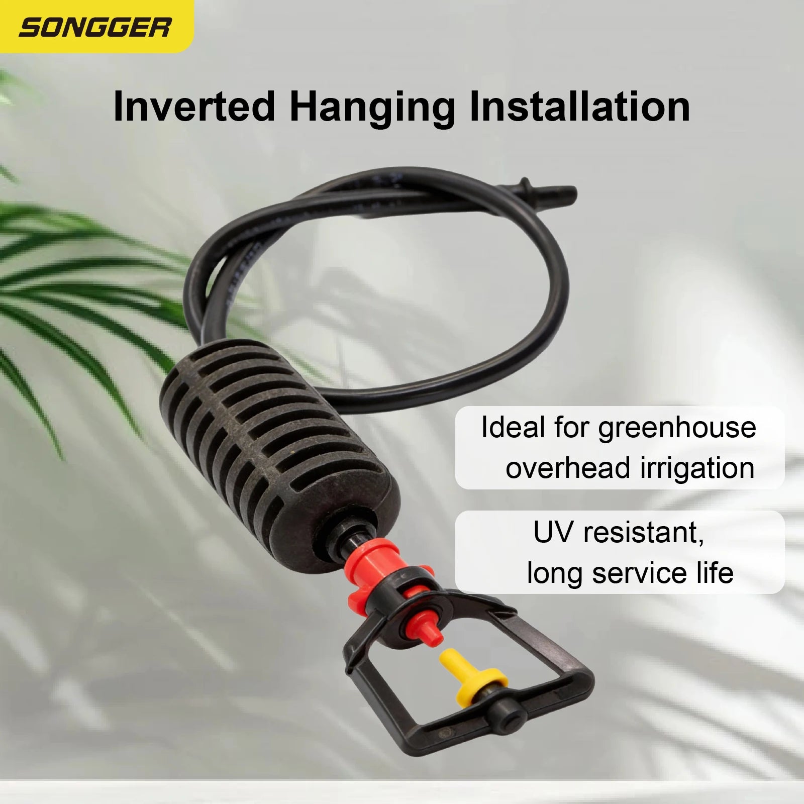Inverted Micro Sprinkler Nozzle Set 360 Rotating Misting Spray Irrigation Sprayer Cooling Dust Garden Greenhouse