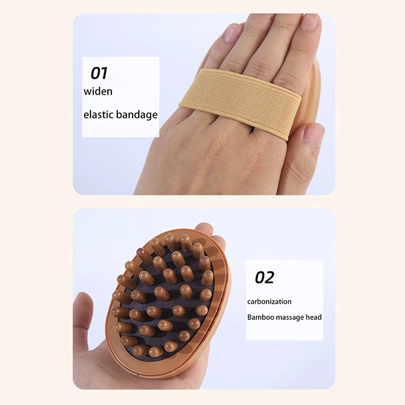 Anti Cellulite Massage Wooden Body Brush - Natural Dry Skin Tool Body Shaping Massage Equipment Tidesmit