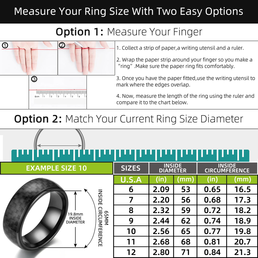 NFC Rewritable Smart Ring - Carbon Fiber Health Monitor | Tidesmit Tidesmit