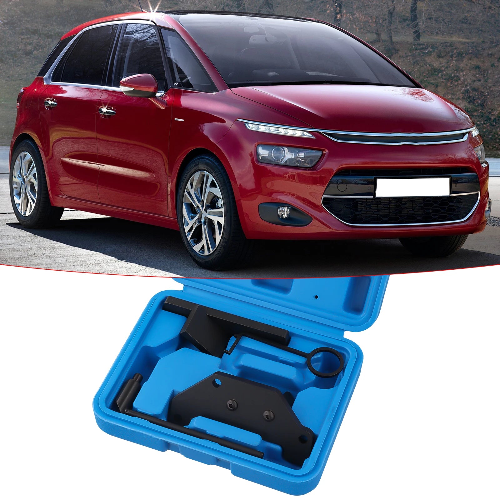 Leekooluu Engine Timing Tool Kit for Citroen Peugeot Opel 1.2 GDI OEM 0109-2B Petrol Pure Tech EB2 PSA DS TOYOTA DS Belt Drive
