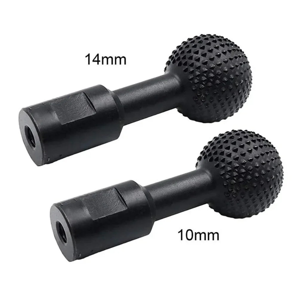 10/14MM Angle Grinder Spherical Spindle Rotating Wood Carving Polishing Engraving Drill Ball Chisel Grinding Woodworking Tool