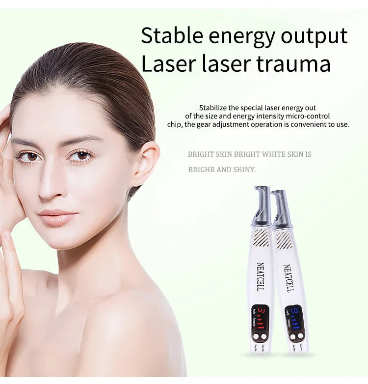 Picosecond Laser Pen for Tattoo Removal and Skin Care - EU/US/UK Plugs Relaxation Treatment Tidesmit